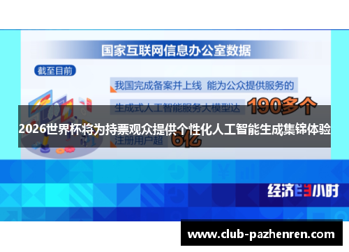 2026世界杯将为持票观众提供个性化人工智能生成集锦体验
